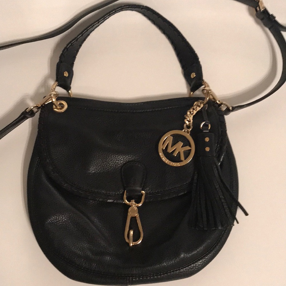 MICHAEL KORS convertible shoulder crossbody black